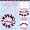 4th of July Welcome Wreath for Front Door – Wooden Red White and Blue Star Sign – USA 250th Anniversary Patriotic Porch Decor – All-Weather Memorial Day & Independence Day Wall Hanging for Outside Home
